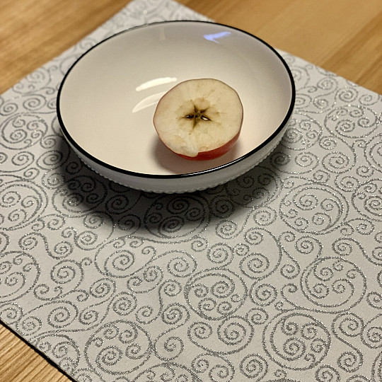 Vánoční prostírání FLASH ornament stříbrné