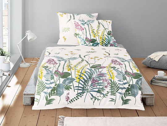 IRISETTE luxusní bavlněný satén NOVA 8282-90 krémová