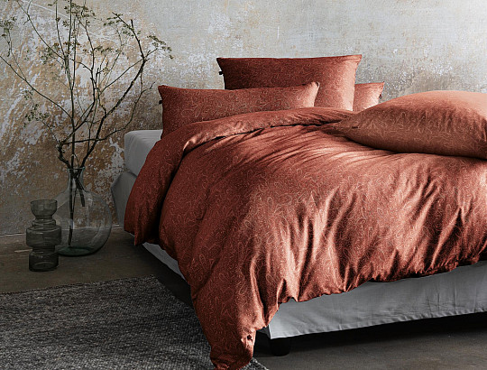 IRISETTE luxusní bavlněný satén Verona 8357-60 červený