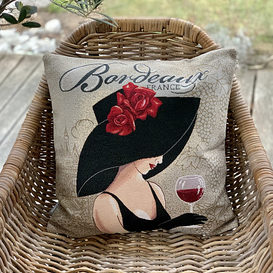 Gobelínový povlak na polštář LADY BORDEAUX