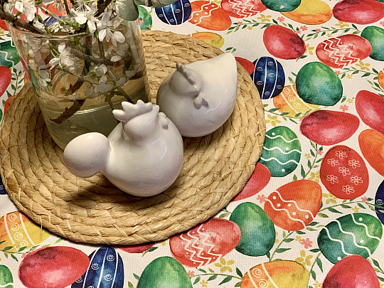 Velikonoční ubrus VESELÉ KRASLICE