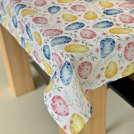 Velikonoční ubrus KRASLICE pastel