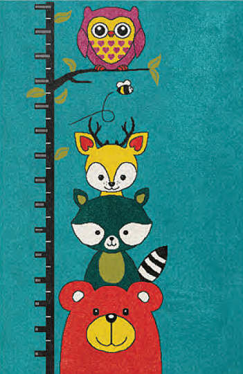 Dětský kusový koberec PLAY lesní zvířatka