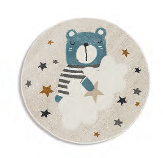 Dětský kulatý koberec VEGAS medvědi