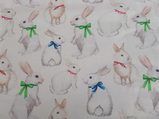 Velikonoční ubrusy a šály Velikonoční králíčci