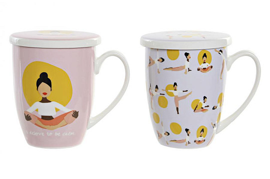 Čajový set se sítkem Joga 325 ml