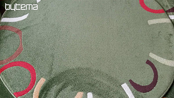 Kulatý koberec FIGARO green