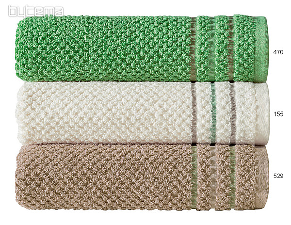 Luxusní ručník a osuška HELGE 470 zelená