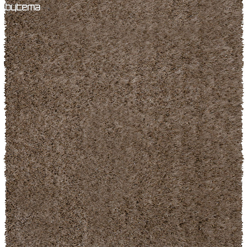 Kusový koberec SHAGGY PLEASURE stříbrno-hnědý