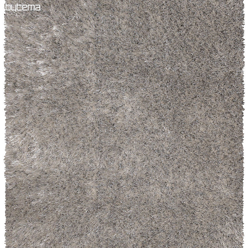 Kusový koberec SHAGGY PLEASURE stříbrný