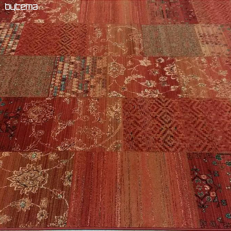Luxusní vlněné koberce ROYAL PATCHWORK red