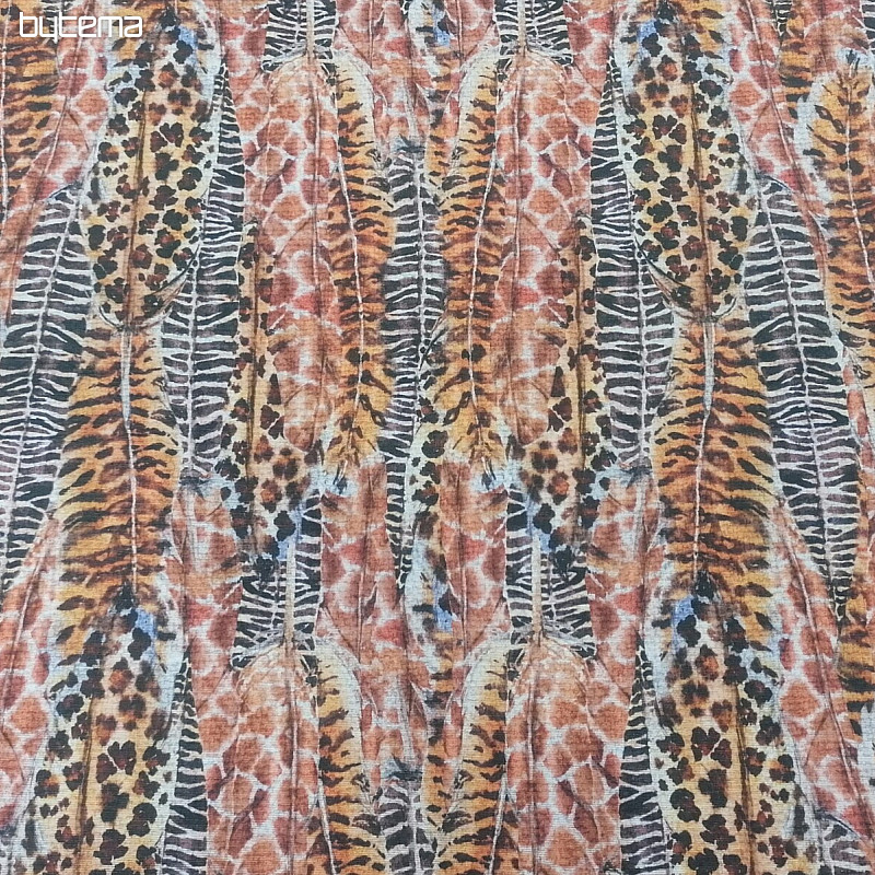 Dekorační látka Peří gepard