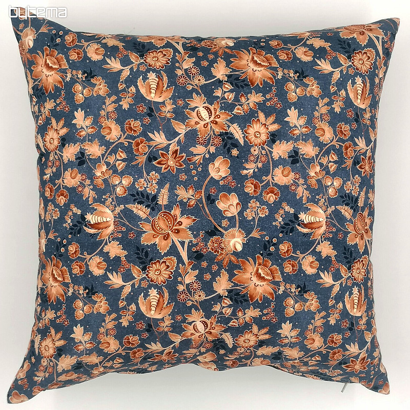 Dekorační povlak Varanasi kalamkari modrá