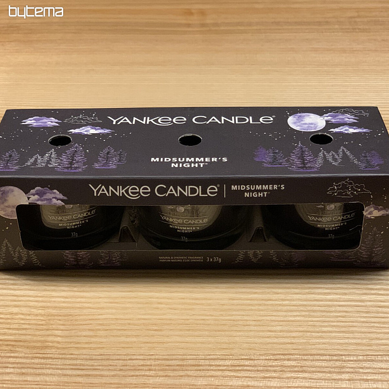 svíčka YANKEE CANDLE vůně MIDSUMMER´S NIGHT SADA 3 kusy