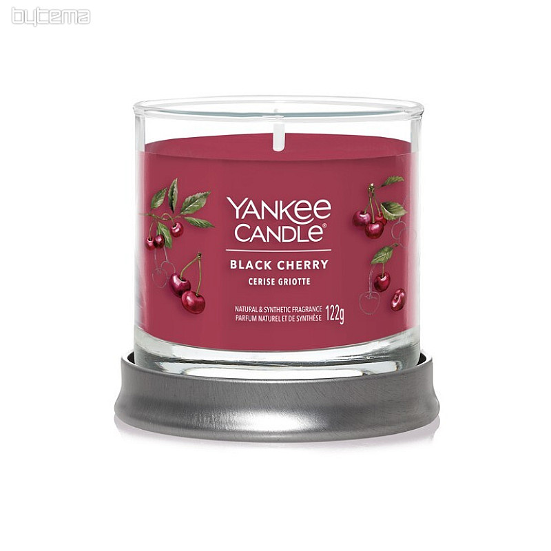 svíčka YANKEE CANDLE vůně BLACK CHERRY TUMBER MALÝ