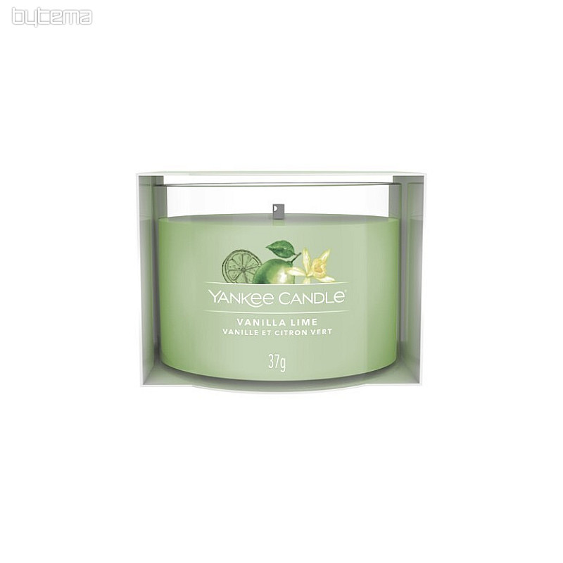 svíčka YANKEE CANDLE vůně VANILLA LIME VE SKLE 37 g