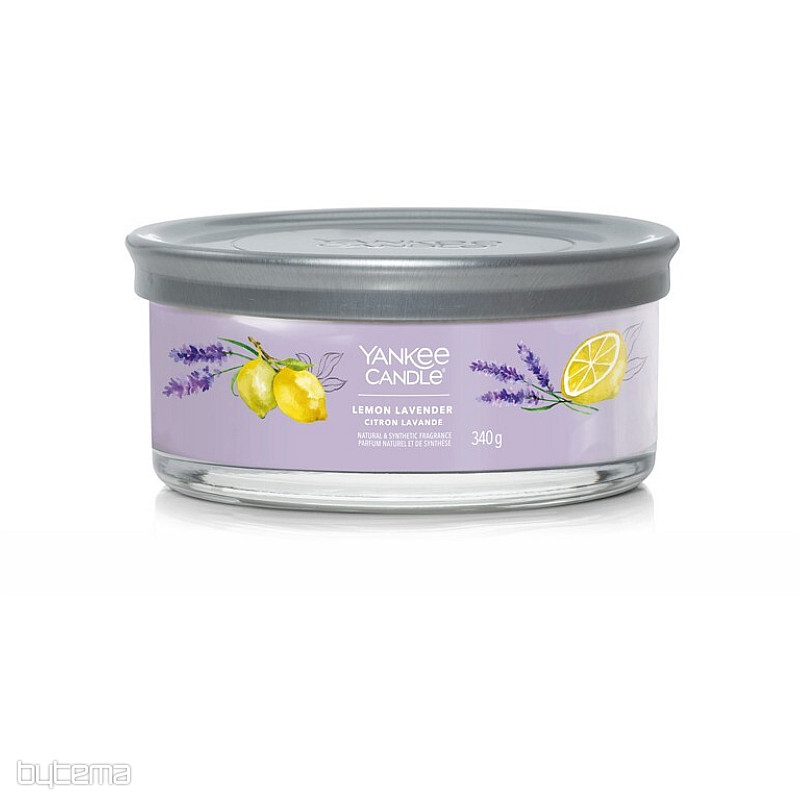 YANKEE CANDLE - LEMON LAVENDER TUMBER STŘEDNÍ 5 knotů