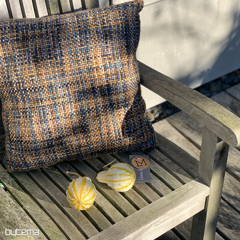 Luxusní dekorační polštář YARA MODRÝ