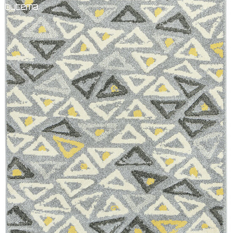 Kusový koberec PORTLAND černožlutý