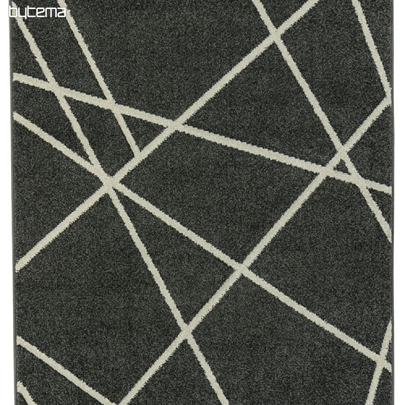 Kusový koberec PORTLAND černobílý
