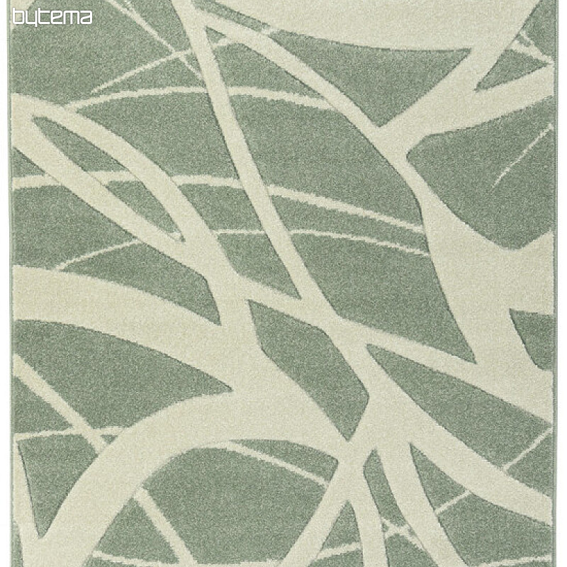 Kusový koberec PORTLAND zelenobílý