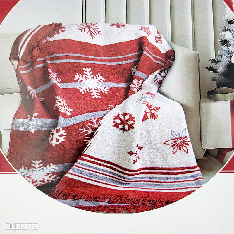 Vánoční deka VLOČKY