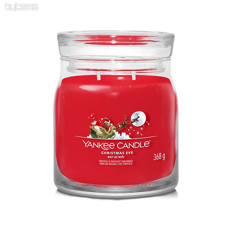 svíčka YC vůně CHRISTMAS EVE SKLO STŘEDNÍ 2 knoty