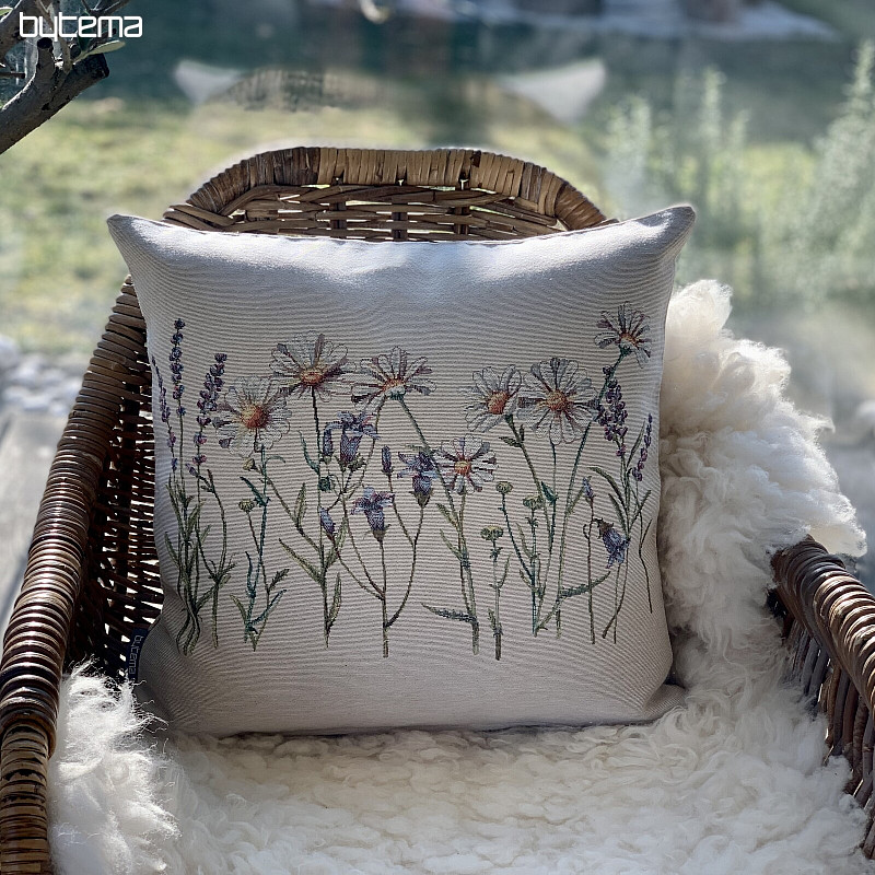Gobelínový povlak na polštář JARNÍ POHLAZENÍ NATUR