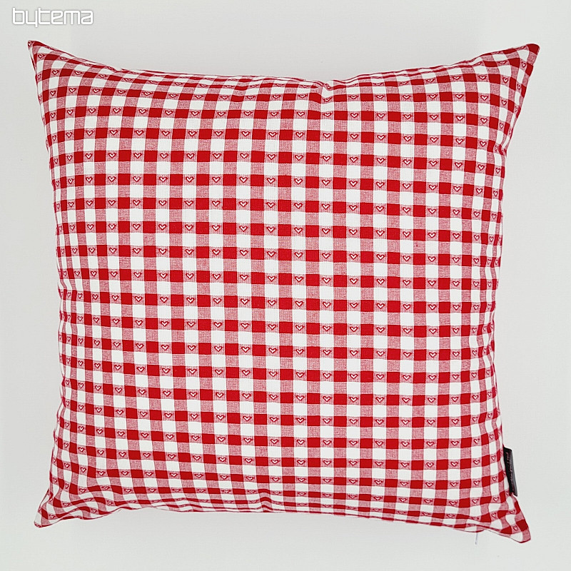 Dekorační povlak na polštář SOFI HEART červený