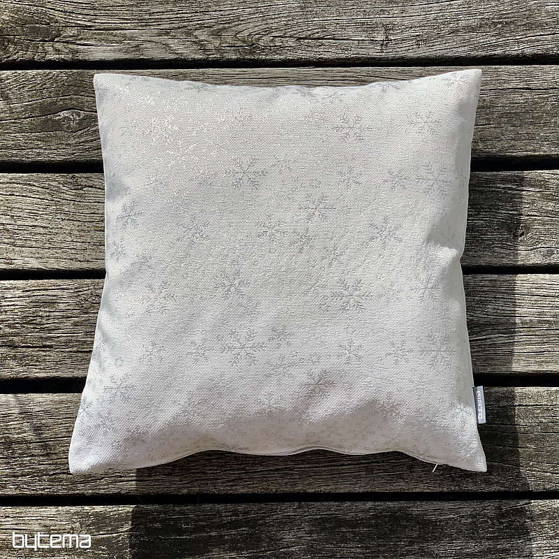 Vánoční dekorační povlak VLOČKY STŘÍBRNÉ