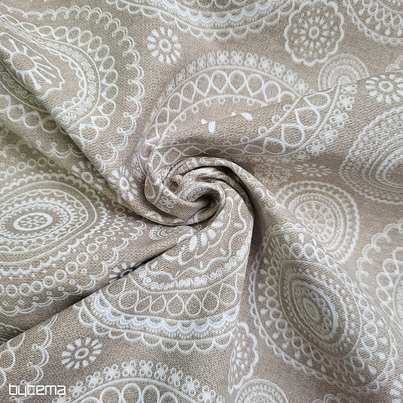 Dekorační látka MANDALA béžová