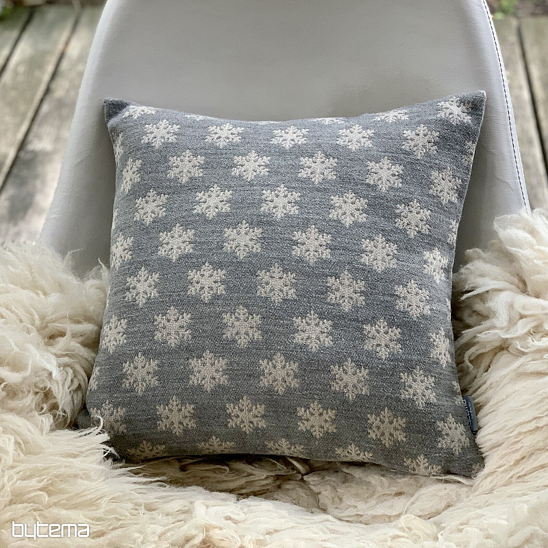 Luxusní dekorační povlak VLOČKY ŠEDÉ A