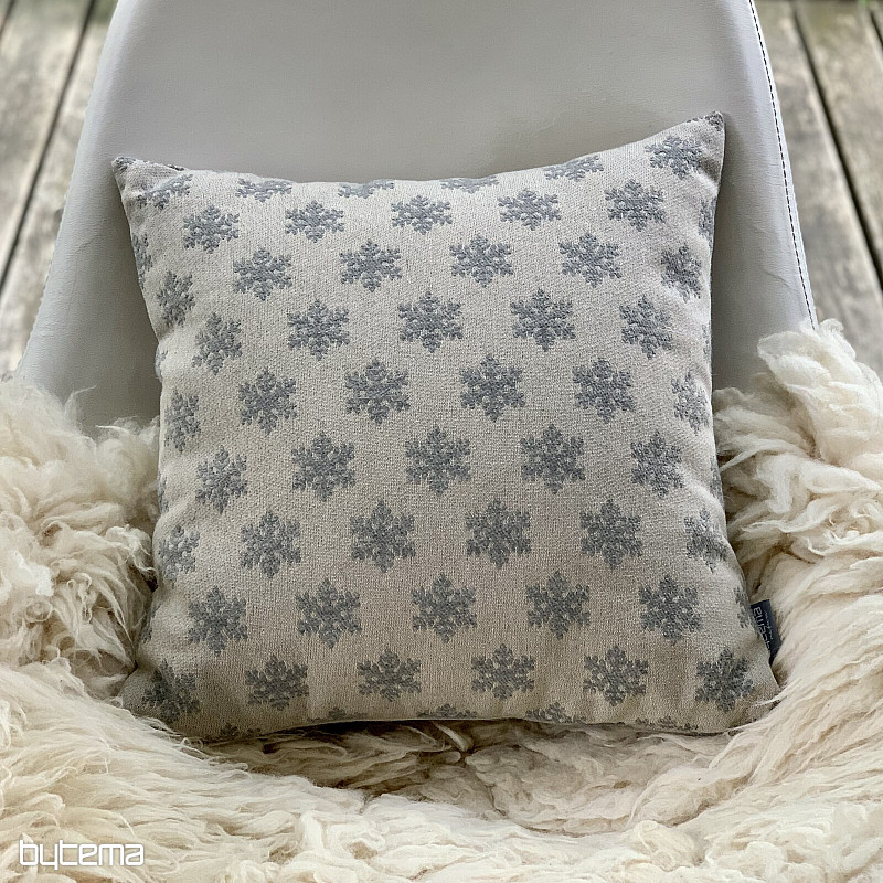 Luxusní dekorační povlak VLOČKY ŠEDÉ B