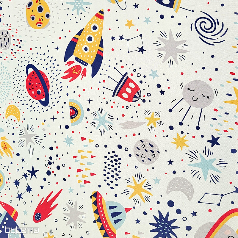 Dekorační látka BLACK OUT VESMÍR