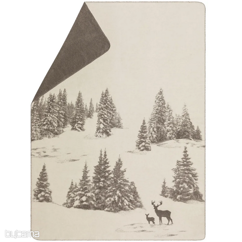 Deka DF SAVONA ZASNĚŽENÝ JELEN smetanová