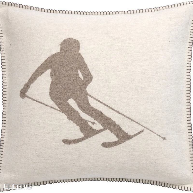 Dekorační povlak DF LUCA LYŽAŘ BÉŽOVÝ