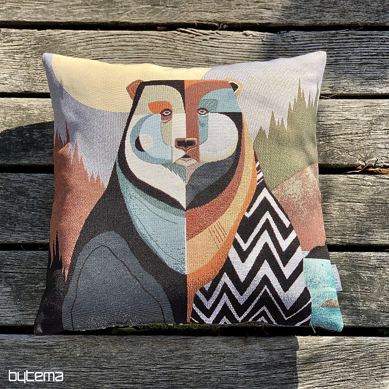 Gobelínový povlak na polštář MEDVĚD