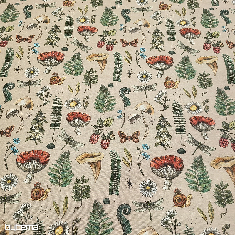 Dekorační látka PODZIM V LESE