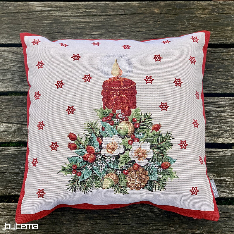 Vánoční gobelínový povlak VÁNOČNÍ SVÍČKA II