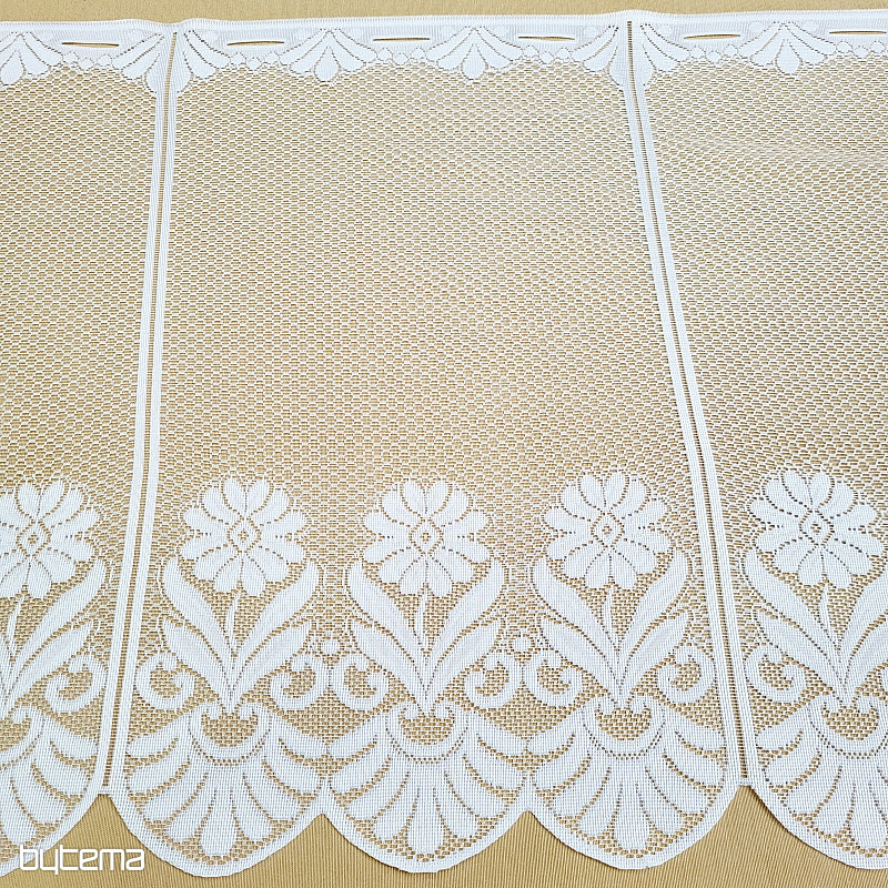 Vitrážová záclona DN 112 KVĚTINKY