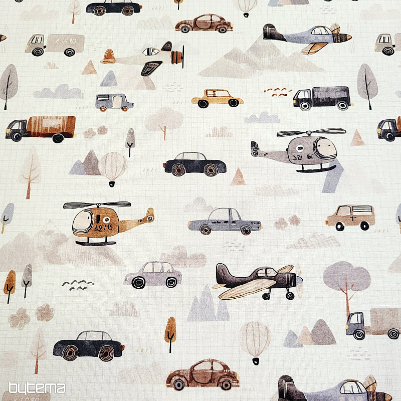 Bavlněná látka ROAD TRIP