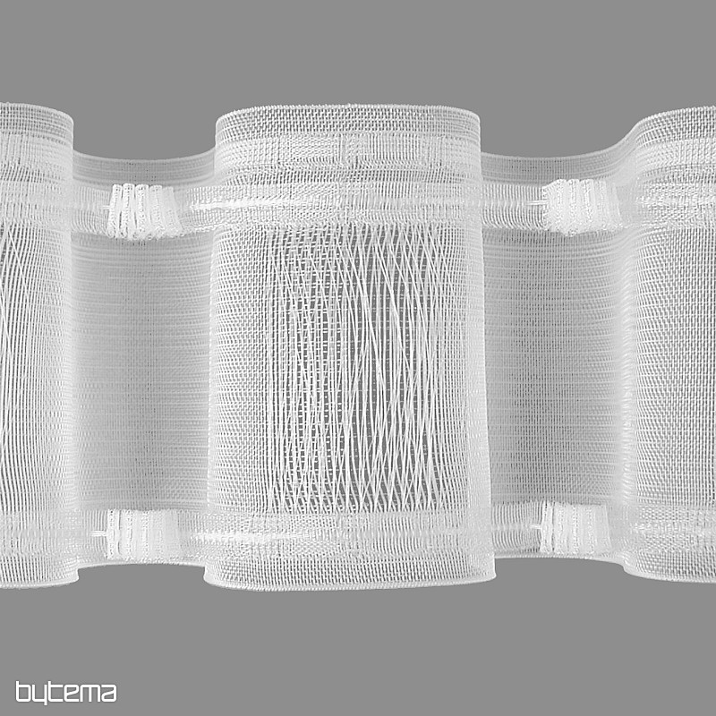 Řasící stuha WAVE na záclonu 10 cm, 1:2 - jezdec/tyč