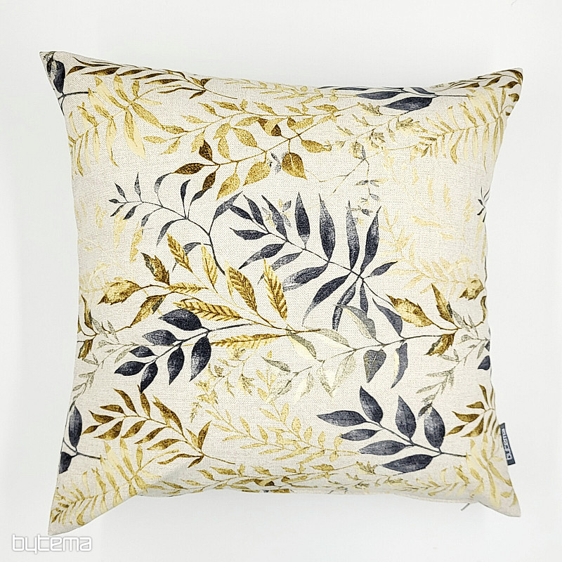 Dekorační povlak MARACAIBO listy šedé