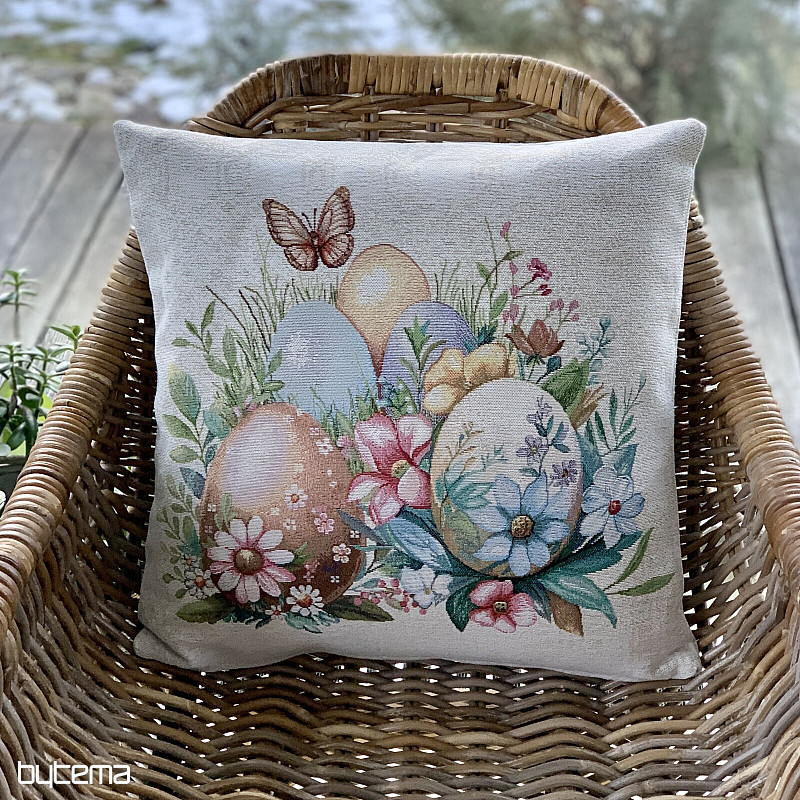 Velikonoční dekorační povlak VEJCE V TRÁVĚ