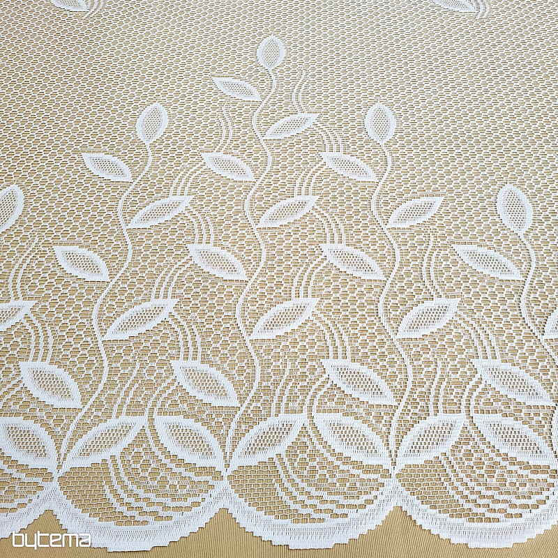 Žakárová záclona LÍSTKY II