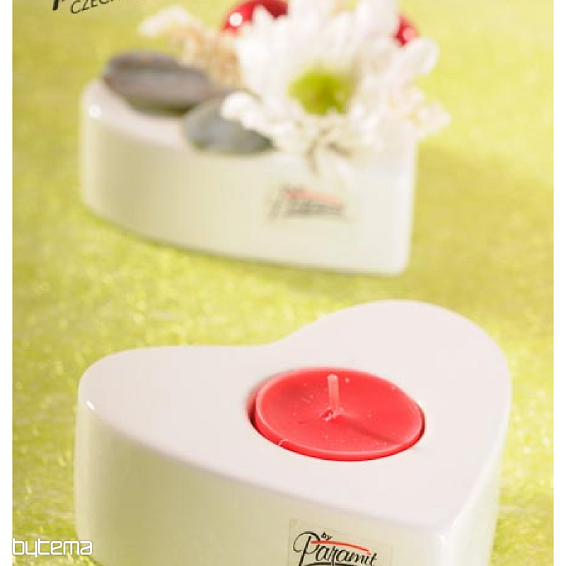 SRDÍČKO SVÍCEN BÍLÝ