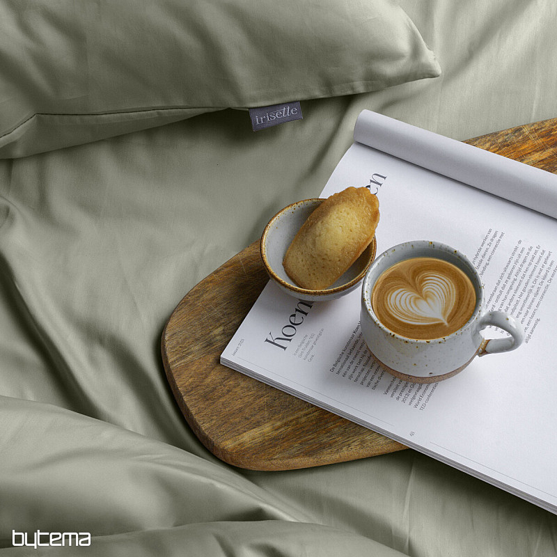 Saténový povlak na polštář - šalvějová 32