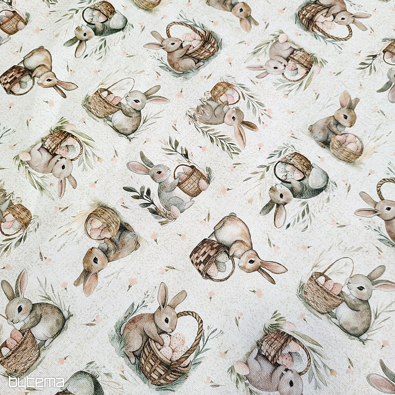 Dekorační látka ZAJÍČEK BLAŽEJ
