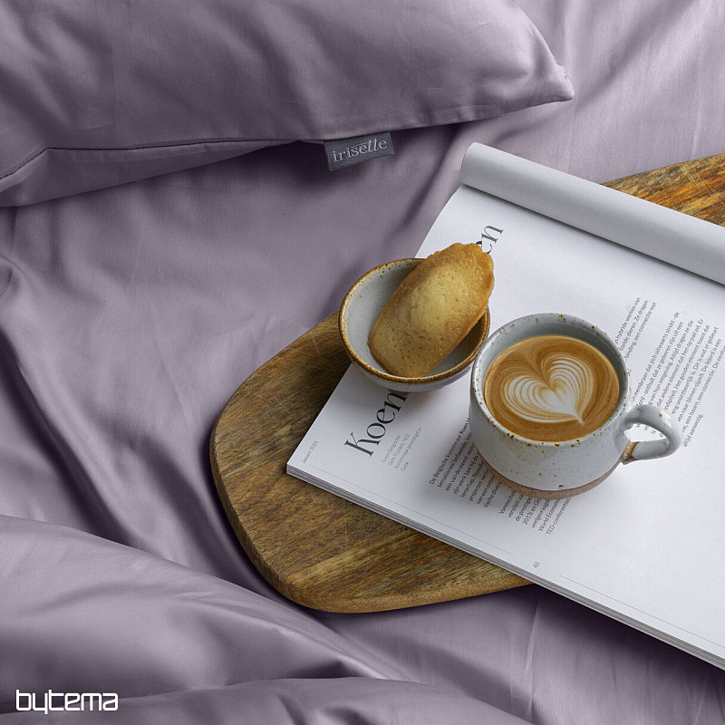 Saténový povlak na polštář - lila 70