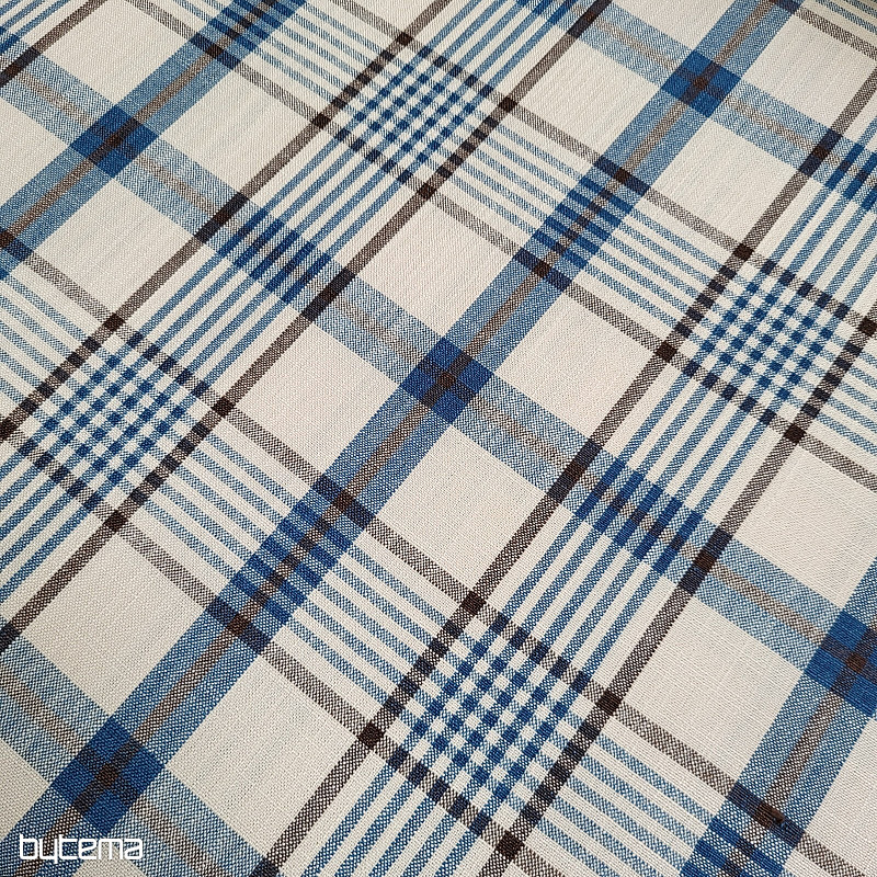 Dekorační látka ANZOL MODRÝ